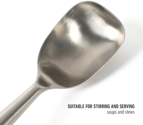 Calphalon Edge Cooking Utensil Spoon, Stainless Steel Kitchen Spoonwith Heat - Image 4