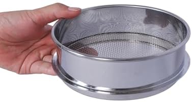 3 Pcs Lab Sieves，6 Inch Diameter Test Sifter 10Mesh（2.19mm）、80Mesh（0.217mm）and - Image 3