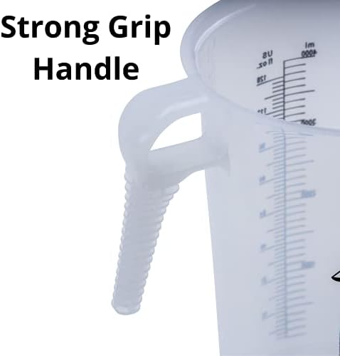 Half Gallon 64oz Measure Pitcher- Conversion Chart-Strong Food Grade - Image 4