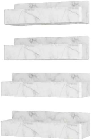 Mystozer Magnetic Spice Rack for Refrigerator Marble, 4 Pack - Image 5
