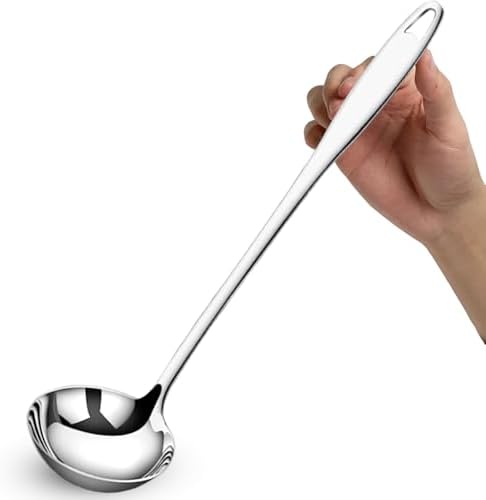 Soup Ladle, 304 Stainless Steel Soup Spoon by Bigwinyep