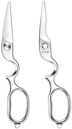 LIVINGO 8.5" Kitchen Shears Heavy Duty Forged Stainless Steel Scissors - Image 3