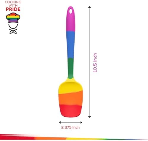 Cooking With Pride Non-Stick Spoon Spatula, Heat-Safe Silicone With Iron Core - Image 3