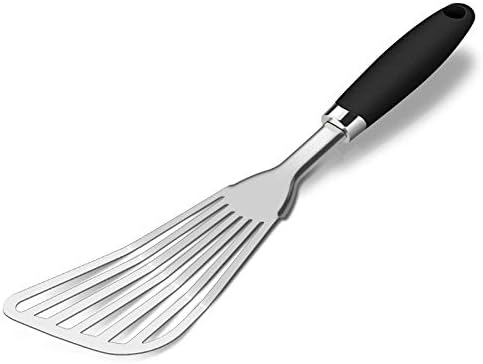 304 Stainless Steel Fish Spatula, Thin Flexible Slotted Turner by WelcometoJXWING