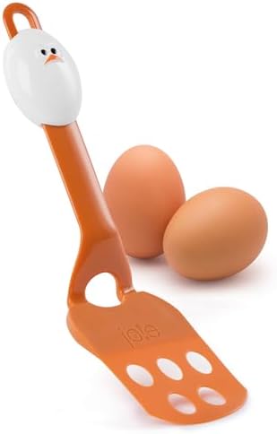 Joie Lil' Flip Egg Spatula, Slotted and Compact Turner, Durable Nylon, Heat by TheJoie