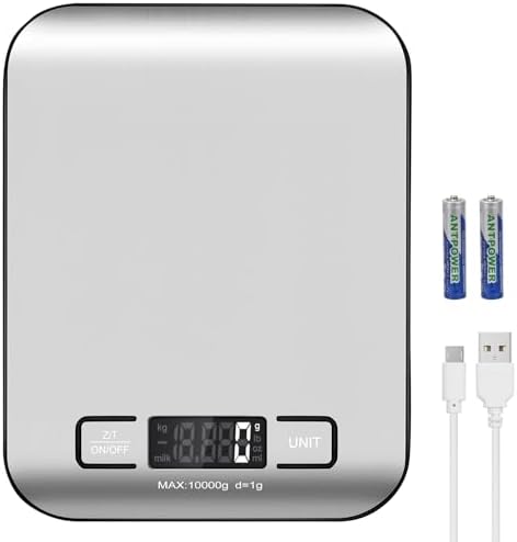 Digital Shipping Scale, Stainless Steel Panel, Accurate Portable Postal Scale by Selegere