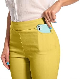 Women's Work Casual Super Stretch Tulip-Hem Pull-On Dress Shorts - Image 7