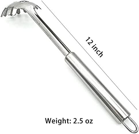 2-Piece Spaghetti Set, Stainless Steel Pasta Server & Tongs, Heat Resistant - Image 3