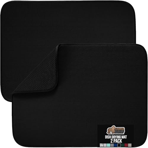 GORILLA GRIP Ultra Absorbent Microfiber Dish Drying Mat by GorillaGrip