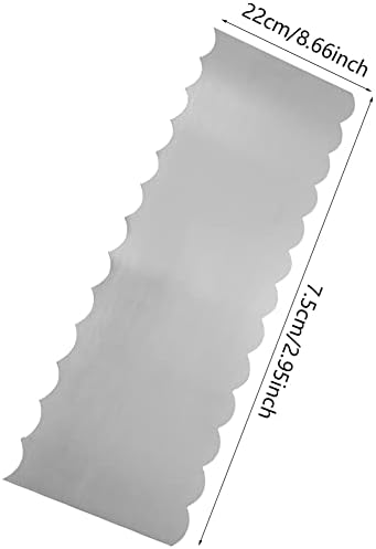8.6 Inch Stainless Steel Cake Scraper Metal Scraper - Image 2