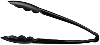 Plasticpro 7.5'' Serving Tongs Heavy Duty Reusable Kitchen and BBQ Black - Image 6