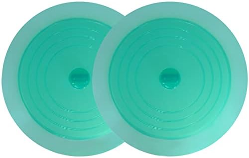 V-TOP Tub Stopper 2 Pack, 6 inches Large Silicone Drain Plug Hair Stopper Flat by V-TOP