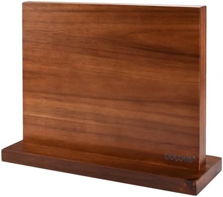 Magnetic Knife Block, Acacia Wood Kitchen Knife Holder by Unknown