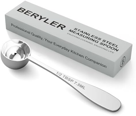1PCS 1/2TBSP Measuring Spoon, 18/8 Stainless Steel Tablespoon by BERYLER