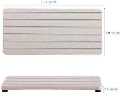 NiuYichee 2 PCS Water Absorbent diatomite Coasters, 8.3" x 4" Water Absorbing - Image 6