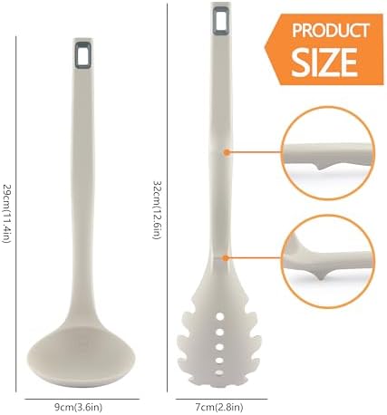 Silicone Pasta Spoon and Fork Set - Image 3