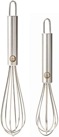 Babish 2-Piece Tiny Whisk Set – 5” & 7” Stainless Steel Mini Whisks by Babish
