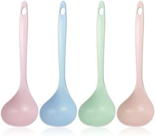 4Pcs Small Soup Spoon PP Ladle Spoon Cooking and Serving Spoons Soup by Unknown