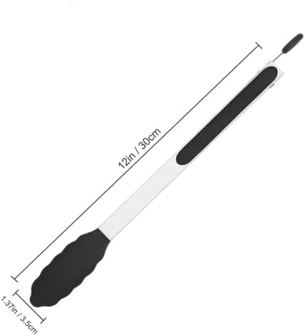 Silicone Kitchen Cooking Tong 12" Stainless Steel - Image 2