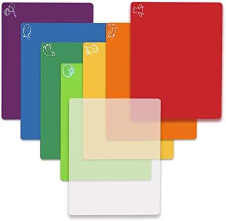 Cutting Board Mats Flexible Plastic Colored Mats by Fotouzy