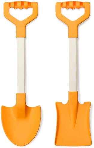 20” Long Sand Beach Shovels for Kids Heavy Duty Plastic Sand Scoops by QINGLER