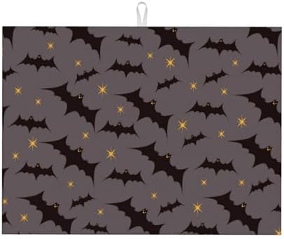 Star Bats Witchy Dish Drying Mat by indokyeyqaz