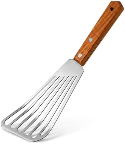 Fish Spatula Stainless Steel, Metal Slotted Spatula by Cyoufine