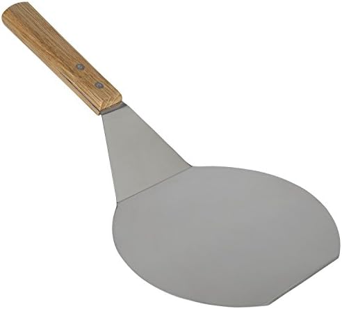Extra-Large Stainless Steel Wide Spatula Turner Strong Wooden Handle by Homistyles