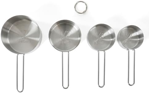 Martha Stewart Richburn 4-Piece Stainless Steel Measuring Cups Set – Durable - Image 5