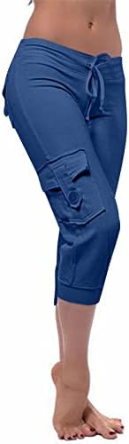Cargo Capris for Women Casual Summer 2026 Plus Size Capri Pants Lightweight - Image 2