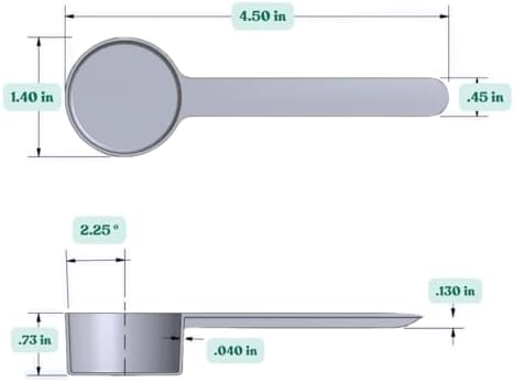 1 Tablespoon Long Handle Plastic Measuring Spoon - Image 2