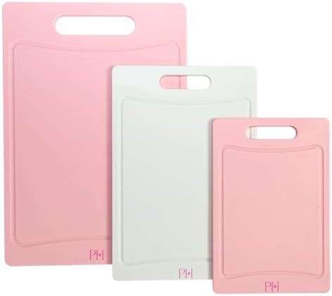 Paris Hilton Cutting Boards for Kitchen, Reversible Dual Sided Plastic Cutting by TheWorldofParisHilton