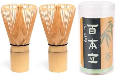 Matcha Whisk Set with 2-pack Bamboo Matcha Whisk by JULWIND