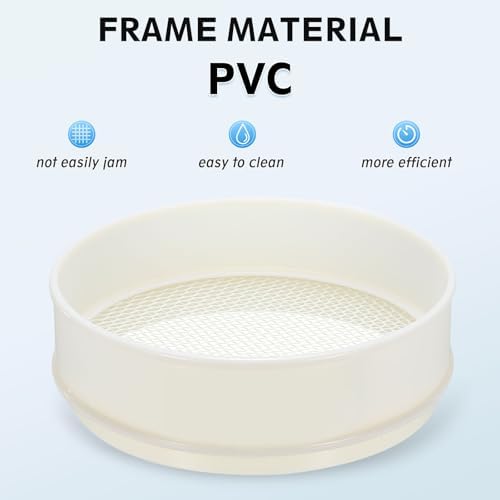 PATIKIL 10 Mesh Lab Sieve, 7.9" Diameter Sifting Screen Nylon Wire Cloth Fine - Image 4