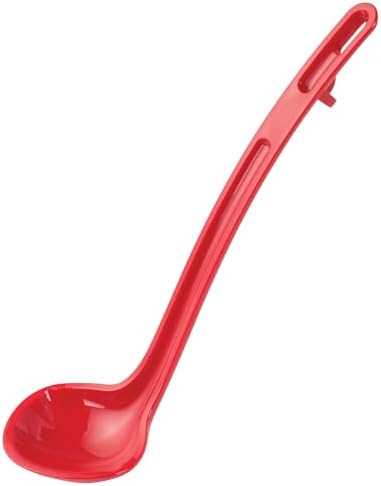 Winco 3/4 oz Red Plastic One-Piece Ladle by Winco