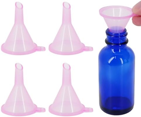 Mini Funnel 4-Pack for Lab Bottles, Sand Art, Essential Oil, Recreational by Unknown