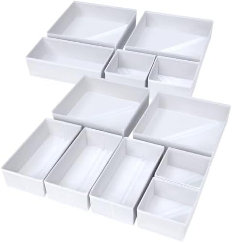 Drawer Organizer Clothes, Nursery Dresser & Closet Storage, 12 Pack by DiMJ