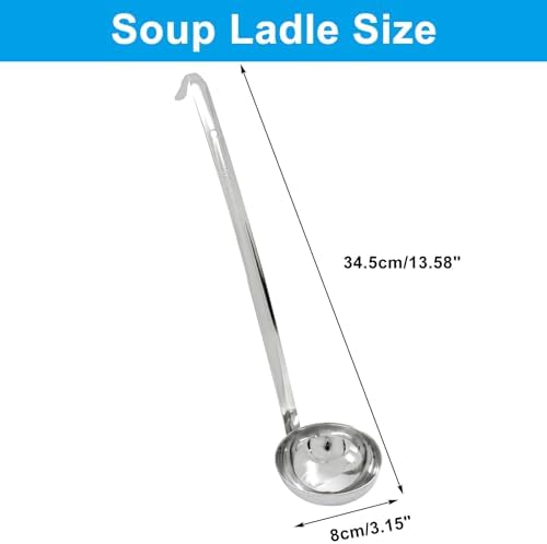 Piutouyar 3 Pcs 4 oz Soup Ladle Set - Image 2