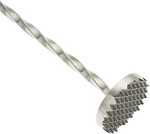Barfly Muddle Bar Spoon, Muddler 15 3/4", Stainless Steel - Image 2