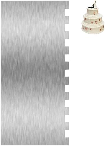 3 Pcs Metal Cake Scraper Smoother Cake Decorating Supplies Kit, 8.6 Inch by Unknown