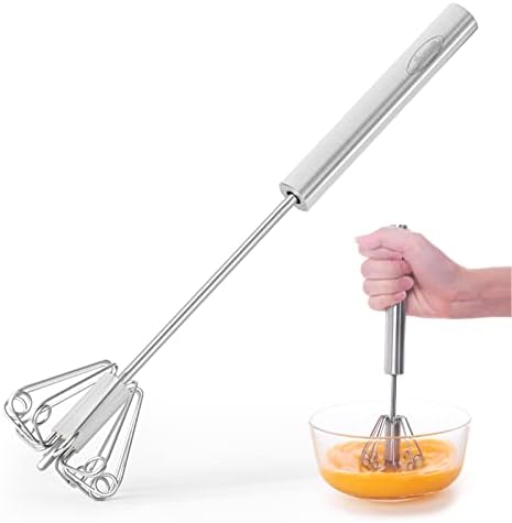 Newness Whizzy Whisk, Stainless Steel Semi Automatic Whisk Blender by NewnessFocusOnStainlessSteel