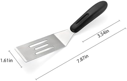 Small Metal Spatula, Stainless Steel Mini Turner - Image 7