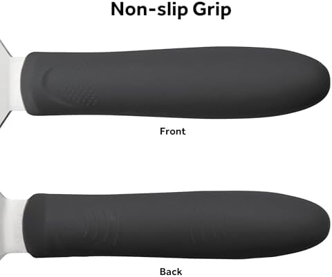 Winco 5" x 3" Black Griddle Spatula/Turner - Image 2