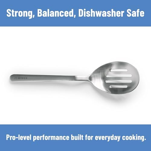Misen Slotted Chef Spoon – Stainless Steel Draining and Serving Spoon - Image 4