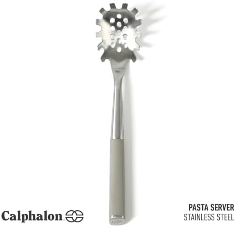 Calphalon Edge Pasta Server, Stainless Steel Pasta Serving Spoon - Image 2