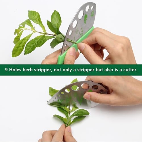 Luxiv Herb Scissors And Stripper Set, 5-Blade Stainless Steel Kitchen Tools - Image 6