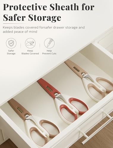 Astercook Kitchen Scissors, Vegetables and Packaging, Dishwasher Safe - Image 6