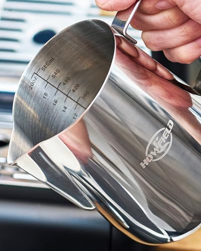 20oz Milk Frothing Pitcher, 304 Stainless Steel Latte Jug - Image 3