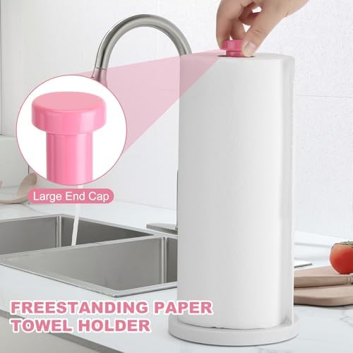 Standing Paper Towel Holder, Kitchen Paper Towel Roll Holder- - Image 4