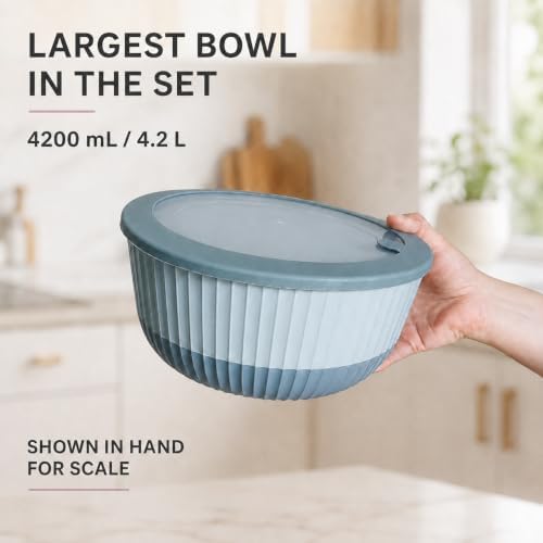 Dora Plastic Mixing Bowls with Lids - Image 3